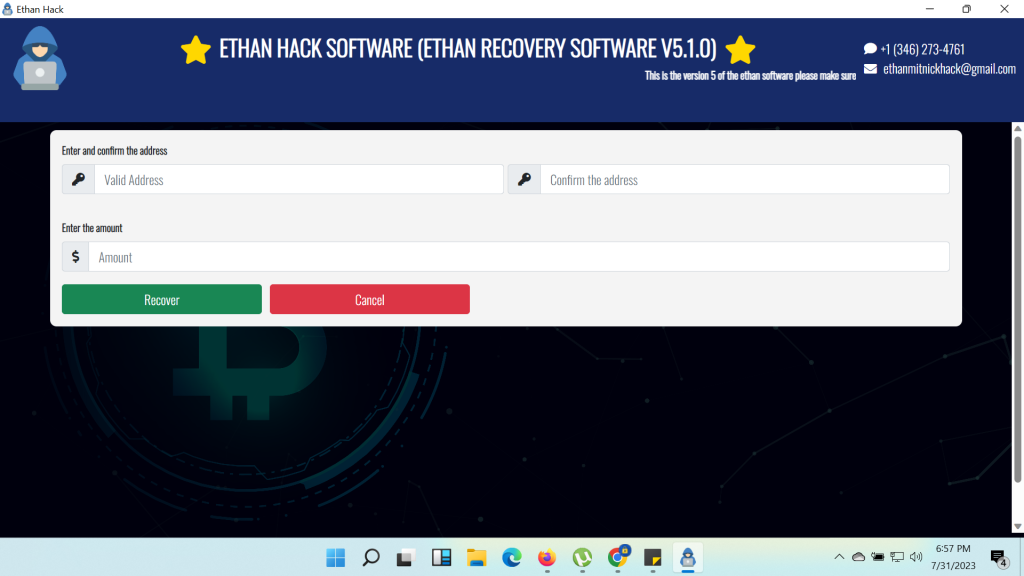 Ethan Hack Recovery Software V5.1.0