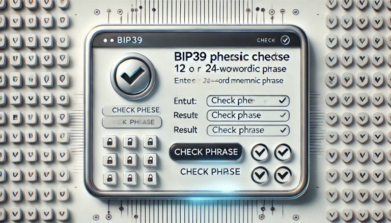 bip39 phrase checker